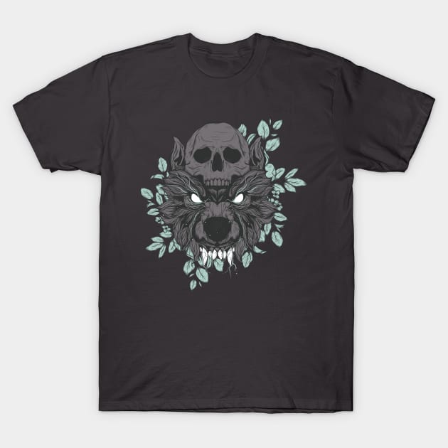 Wolf Skull T-Shirt by Jess Adams
